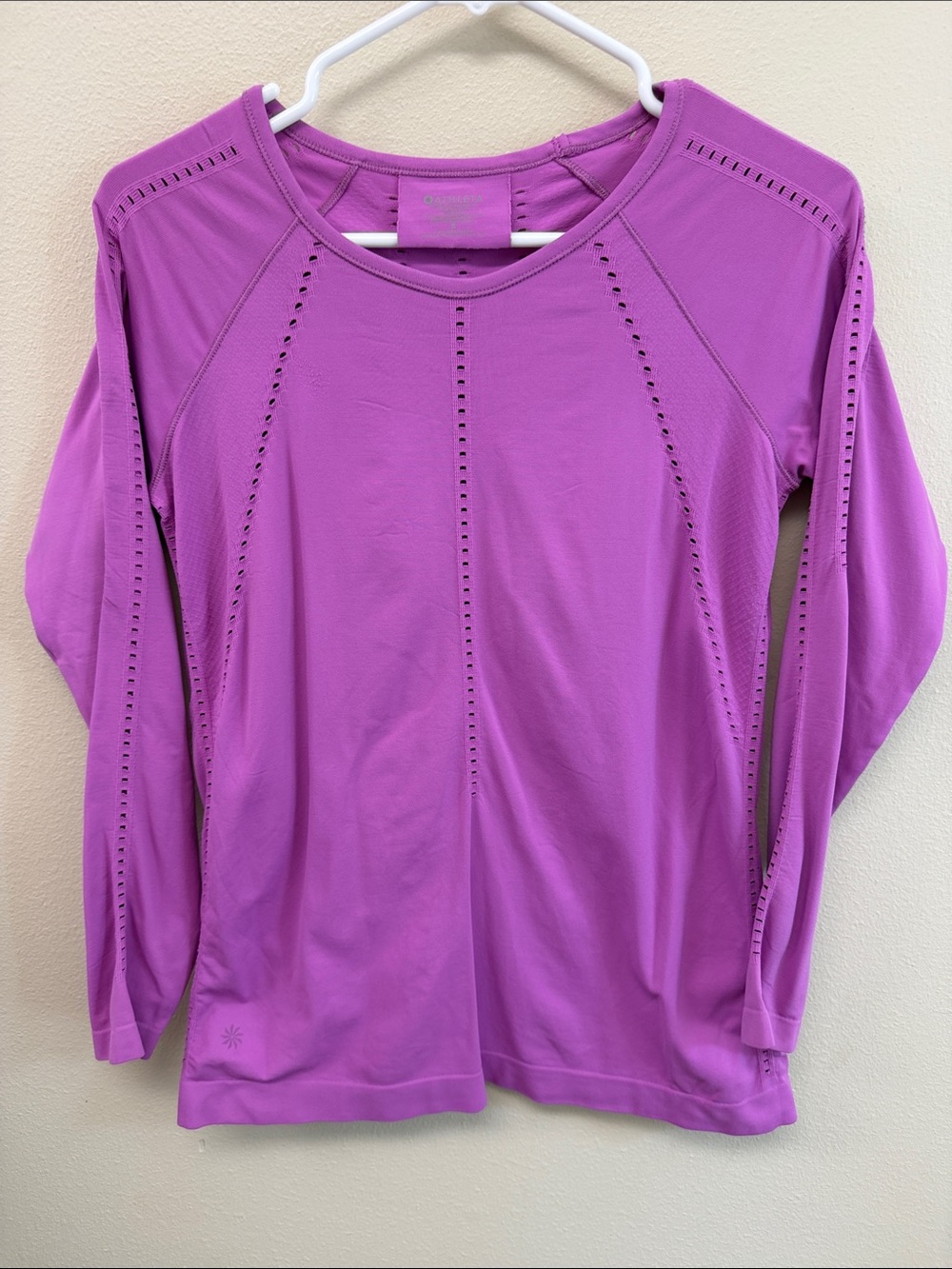 Athleta Long-Sleeve Performance Tee in Bright Purple